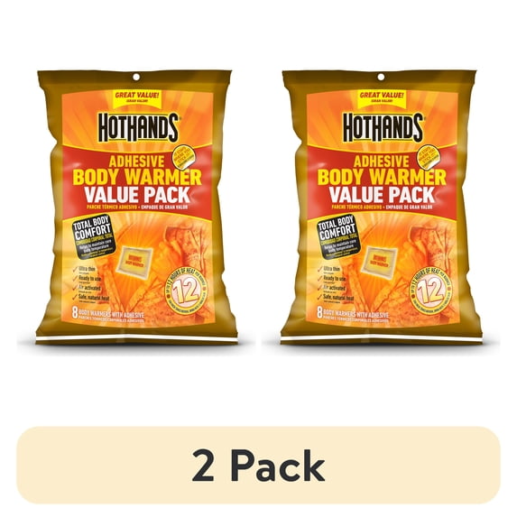 (2 pack) HotHands Stick-On Body Warmers - 8 Pack