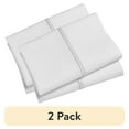 thumbnail image 1 of (2 pack) Hotel Style 300 Thread Count White Pillowcase with White Hem, King, 2 Count, Adult/Teen, 1 of 5