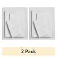 thumbnail image 1 of (2 pack) Hotel Style 4-Piece 300 Thread Count Silver Pima Cotton Bed Sheet Set with Silver Hem, Full ,  Adult/Teen, 1 of 7
