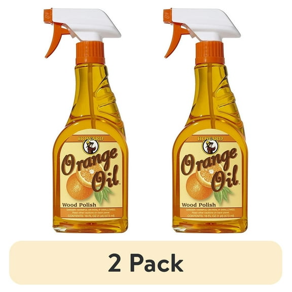 (2 pack) Howard Products ORS016 Orange Oil Wood Polish, 16 oz