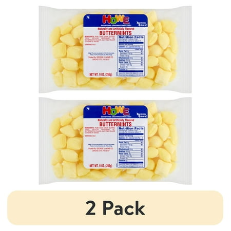 (2 pack) Howe Buttermints Mint Candy, 9 oz, Bag