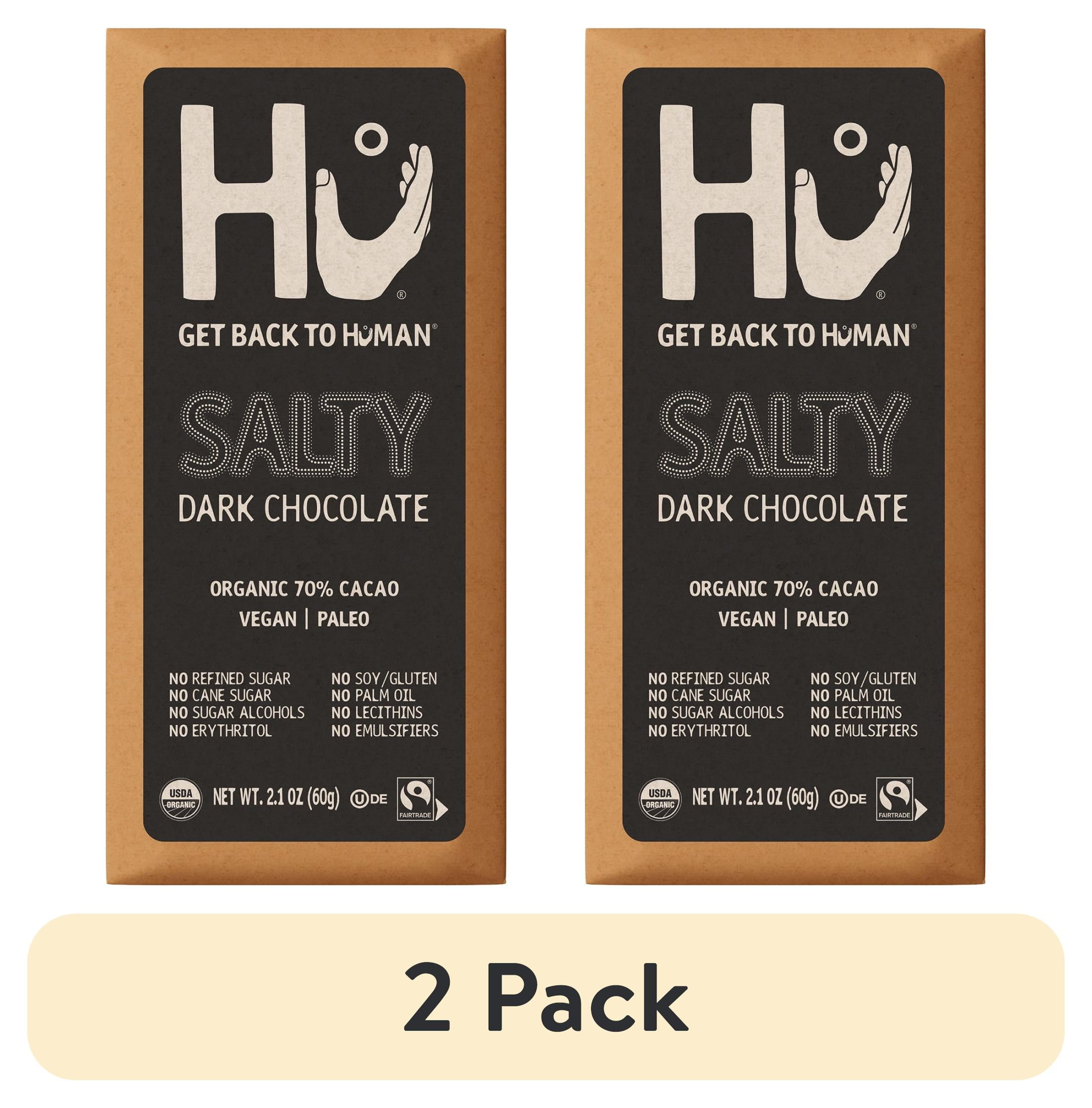 (2 pack) Hu Salty Dark Chocolate Bar, 2.1 Ounce Bar, 1 Count