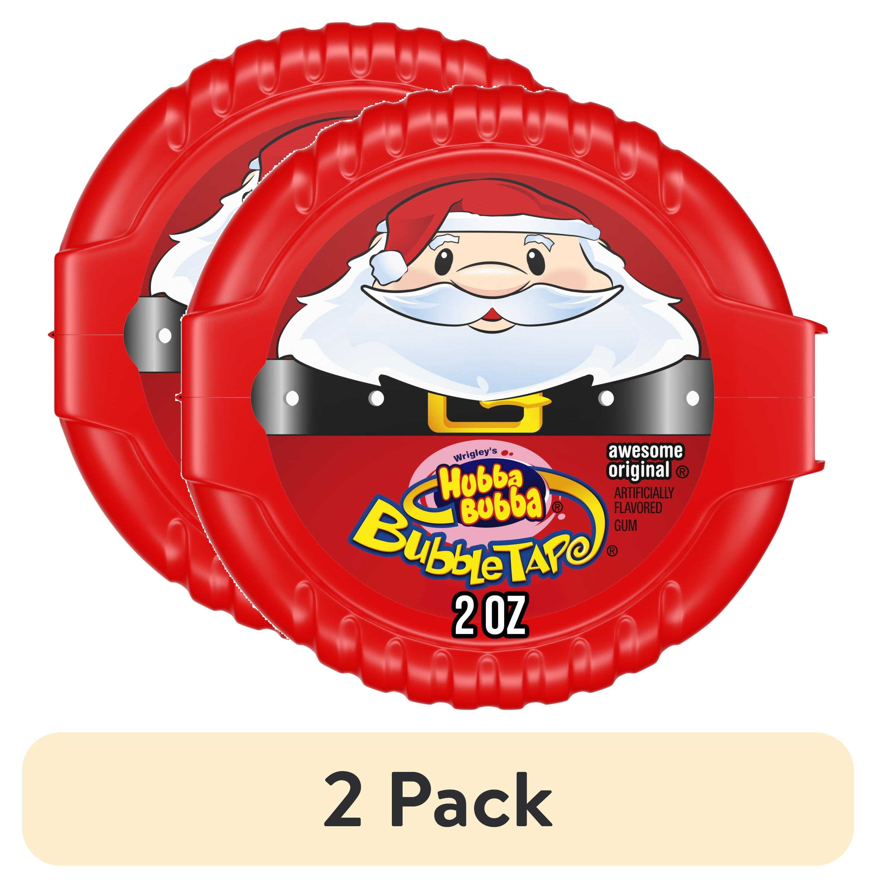 (2 pack) Hubba Bubba Bubble Gum Tape Christmas Candy, 2.0 oz