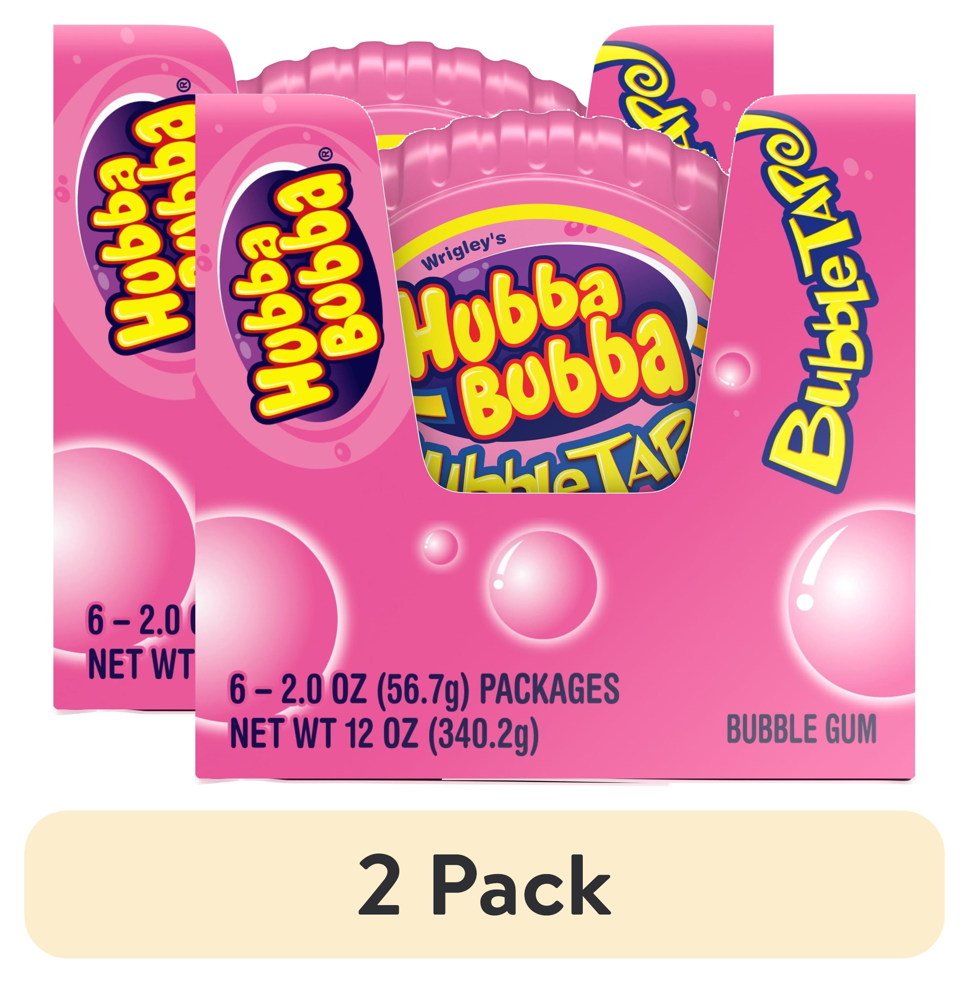 (2 pack) Hubba Bubba Original Bubble Gum Tape, 2 ounce (6 Packs)