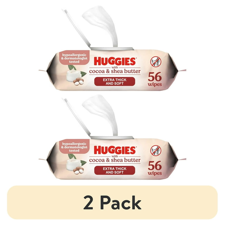 pack) Huggies Sensitive Skincare Baby Wipes with Cocoa Shea