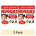thumbnail image 1 of (2 pack) Huggies Snug & Dry Baby Diapers, Size 4 (22-37 lbs), 76 Count (Select for More), 1 of 17