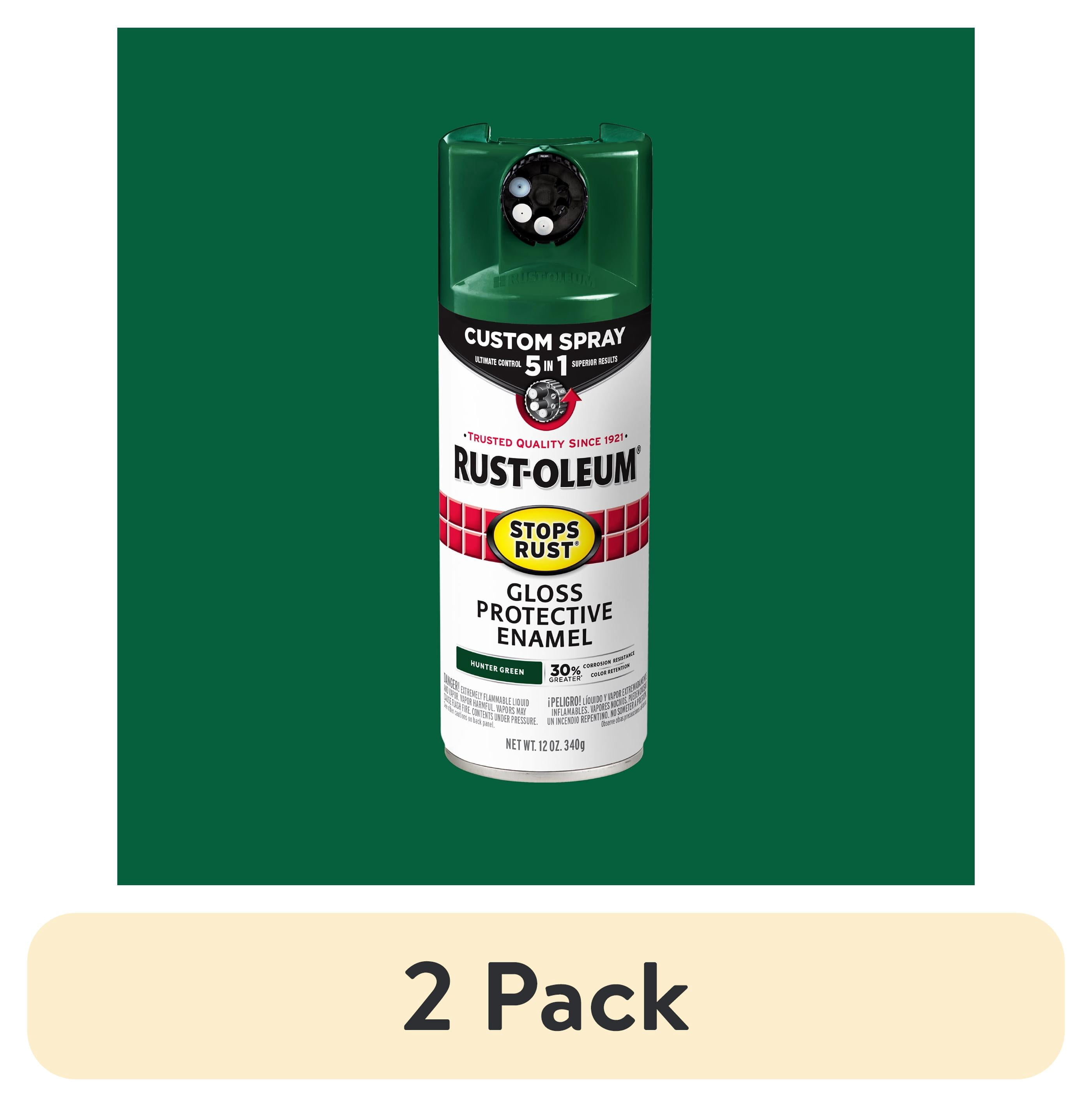2-pack-Hunter-Green-Rust-Oleum 