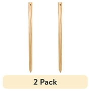 (2 pack) Hy-Ko 36-Inch Wooden Sign Stake for Garden Use, Natural, 1 Piece