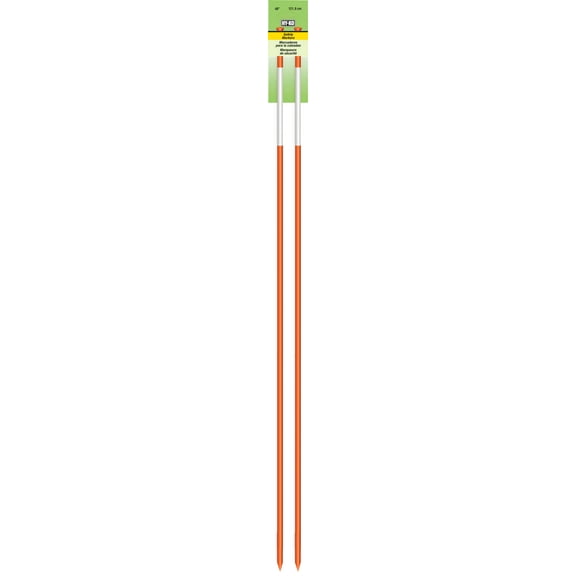 (2 pack) Hy-Ko 48" Orange Fiberglass Driveway Marker, 2-pack, Reflective Top Model# DM80048-2P