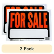 2 pack Hy-Ko Hy-Glo Series 3006 Identification Sign, for Sale Fluorescent Orange, Plastic Material