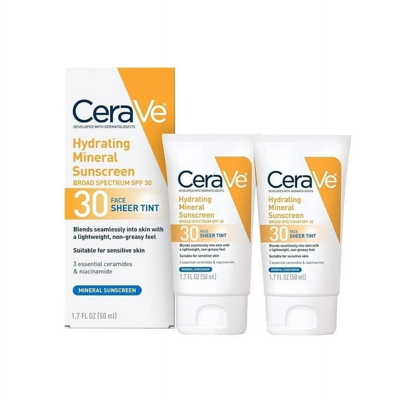(2-pack) Hydrating Mineral Sunscreen with Sheer Tint SPF 30