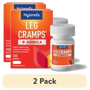 2 pack Hylands Leg Cramps + Arnica, Relief of Leg, Calf, Foot Cramps & residual soreness, 100 caplets