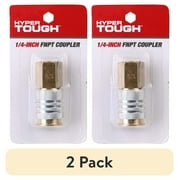 (2 pack) Hyper Tough 1/4-inch FNPT Universal Air Line Coupler, Model Number 13-515HT