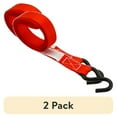 thumbnail image 1 of (2 pack) Hyper Tough 1 inch by 10 feet 300 lbs. S-Hook Cam Buckle Strap Tie Down, 1 of 12