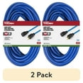 thumbnail image 1 of (2 pack) Hyper Tough 100FT Indoor/ Outdoor Extension Cord, 16 AWG, Single Outlet Light-Duty Cold Weather Extension Cord, Blue, 1 of 10