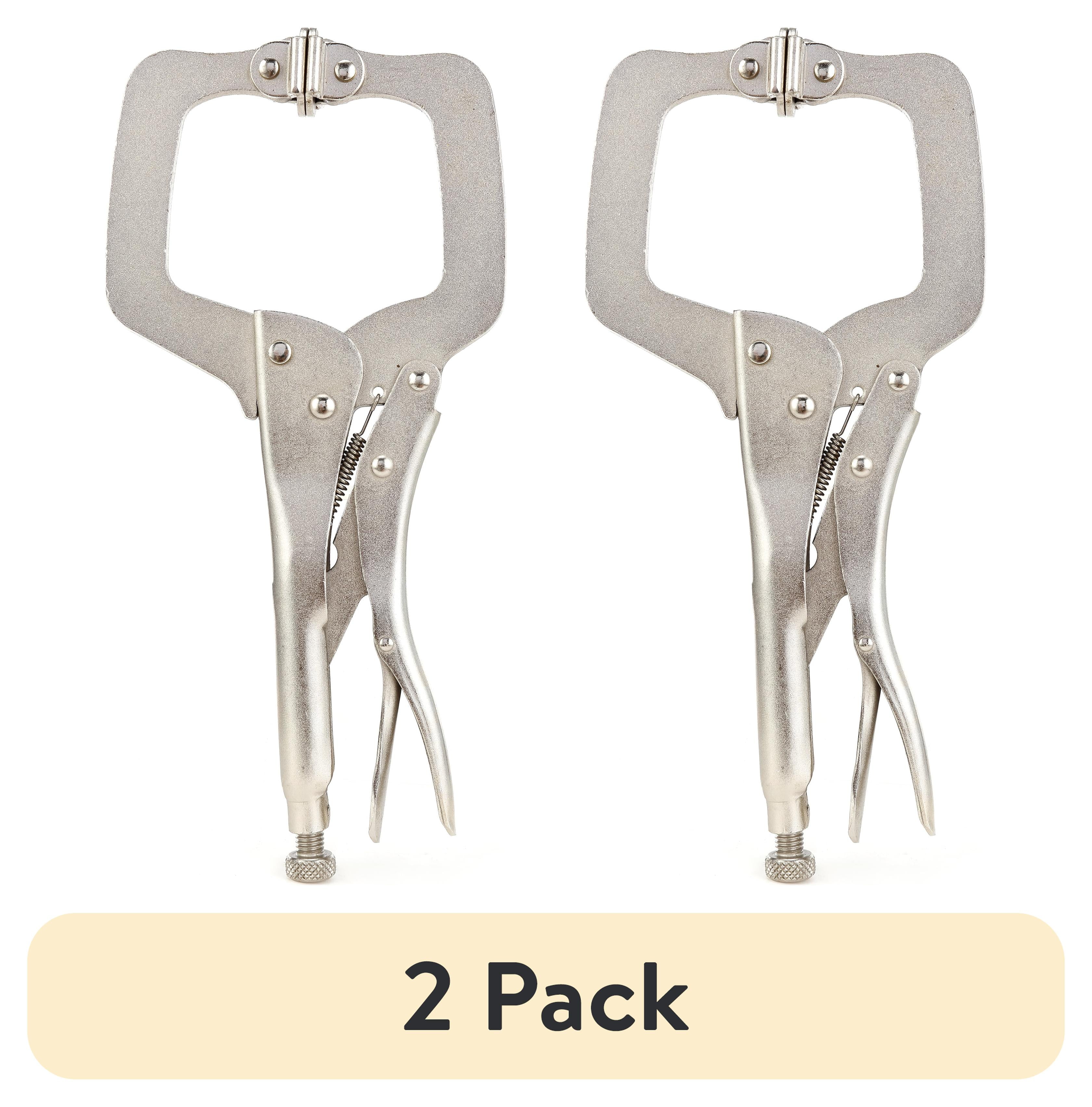 (2 pack) Hyper Tough 11 inch C-Style Locking Pliers UW79503A New Condition