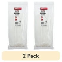 (2 pack) Hyper Tough 11inch Cable Tie Natural 250Pcs
