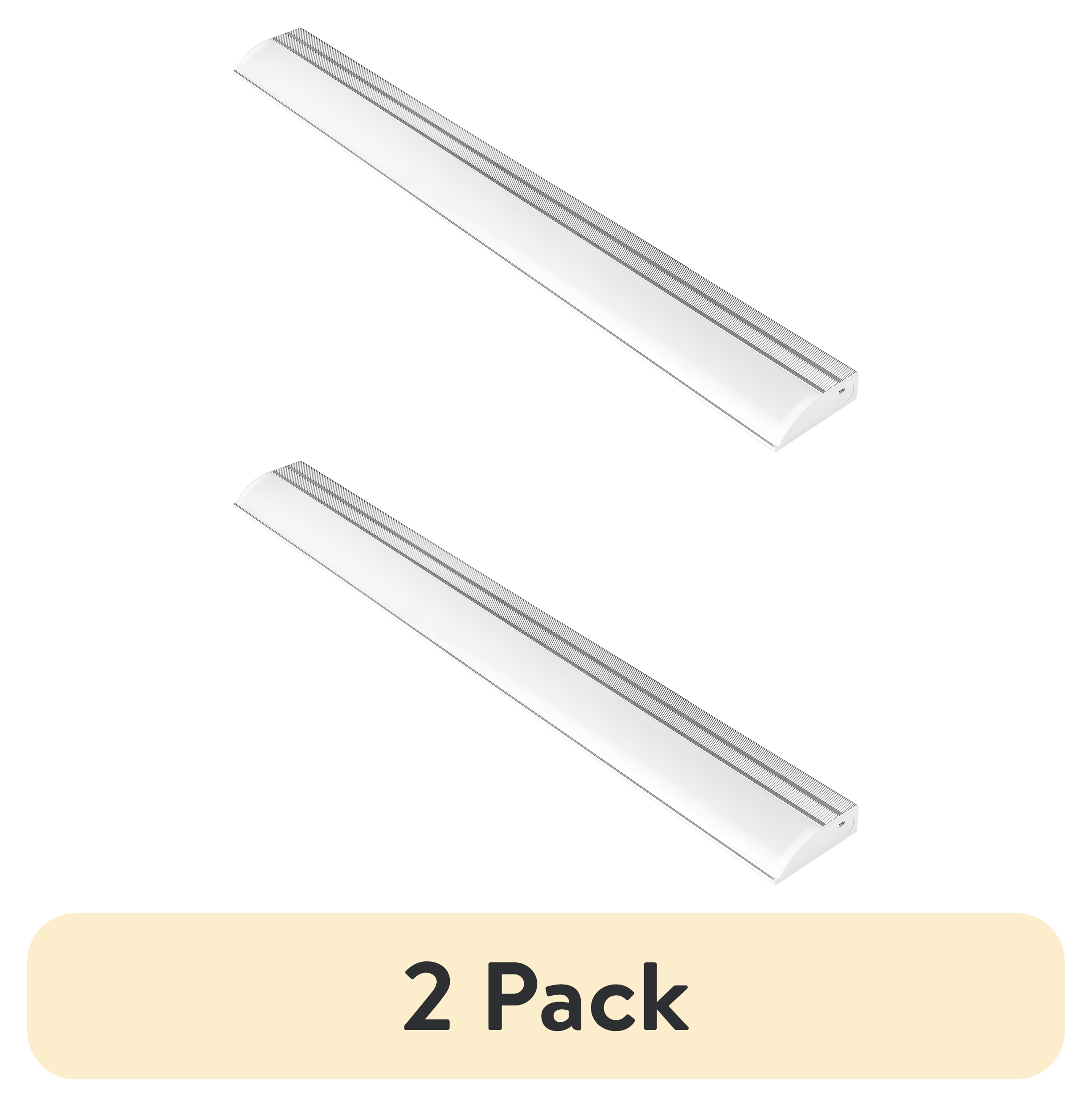 (2 pack) Hyper Tough 1200 Lumen 24" LED Slim Under Cabinet Light, Linkable