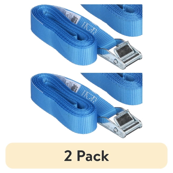 (2 pack) Hyper Tough 13 ft x 1 in Cam Buckle Lashing Strap Tie Down ...