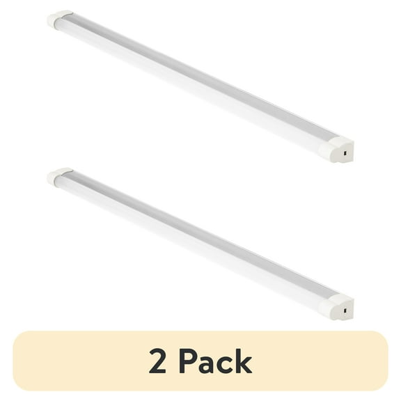 (2 pack) Hyper Tough 1300 Lumen 24" LED Under Cabinet Light, Linkable