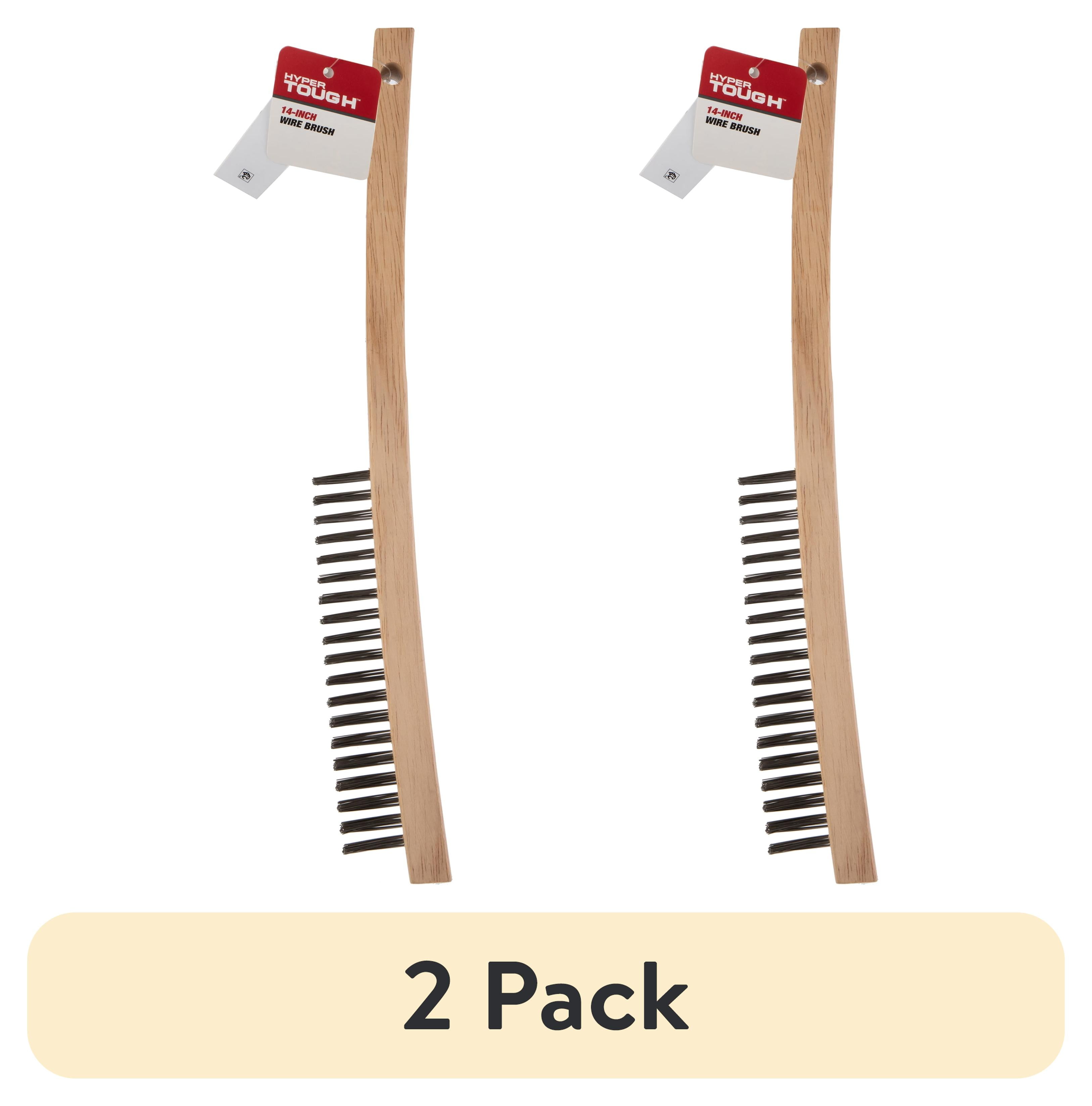 (2 pack) Hyper Tough 14in Wire Brush