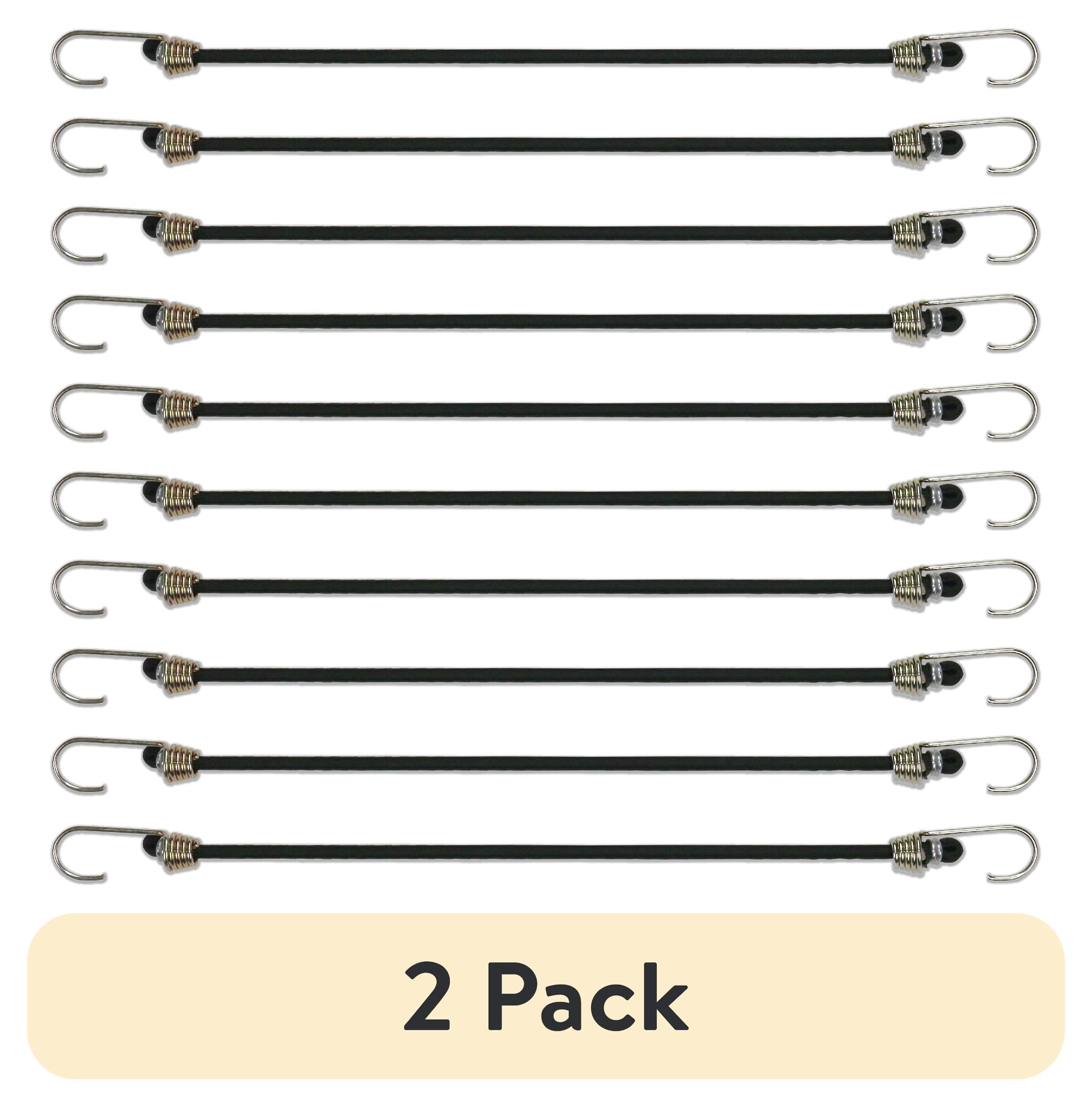 (2 pack) Hyper Tough 20 Pack, 10 inch Mini Bungee Cord Set in Plastic Jar