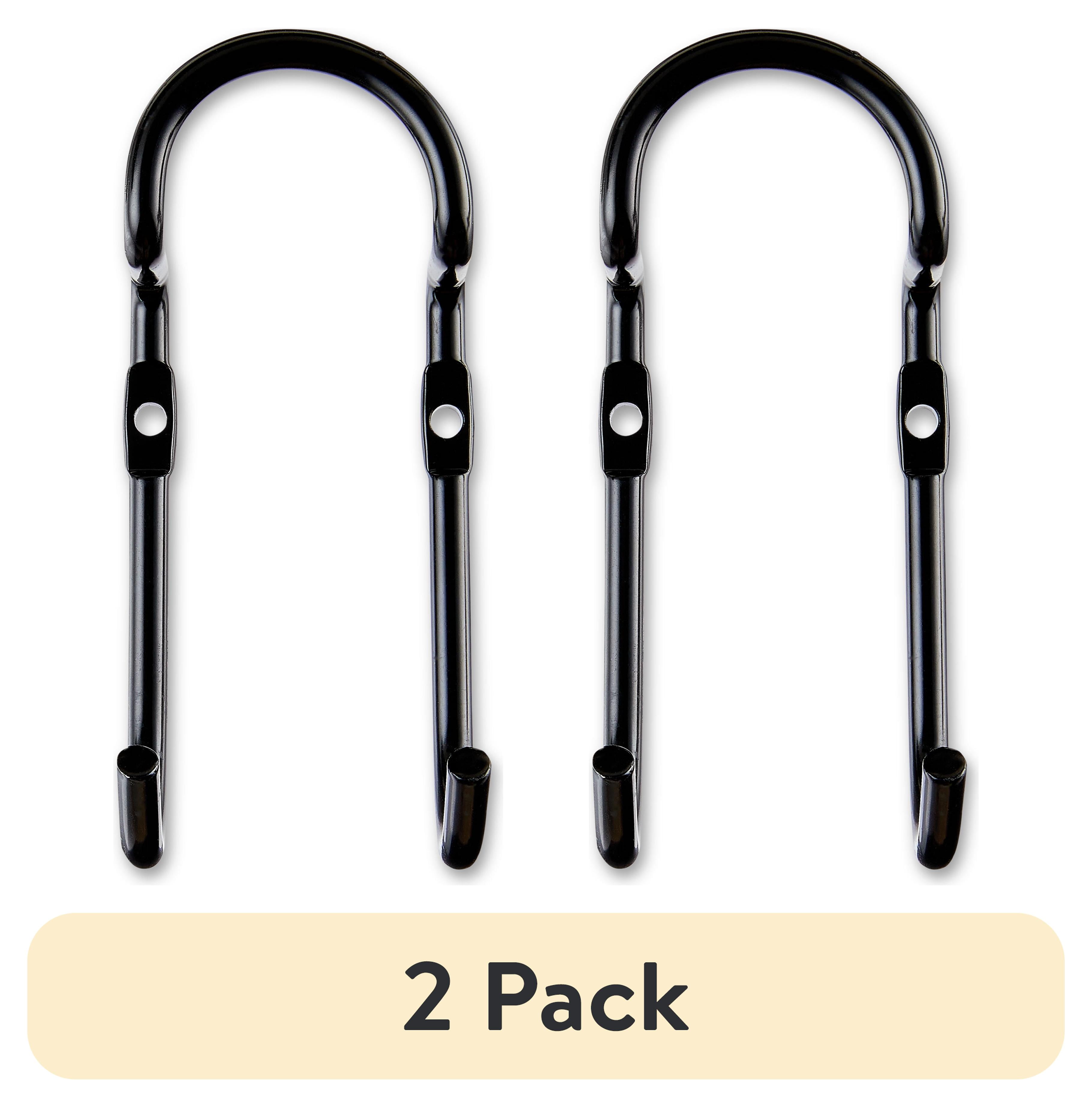 (2 pack) Hyper Tough 25 lb Wall Mounted Steel Utility U-Hook