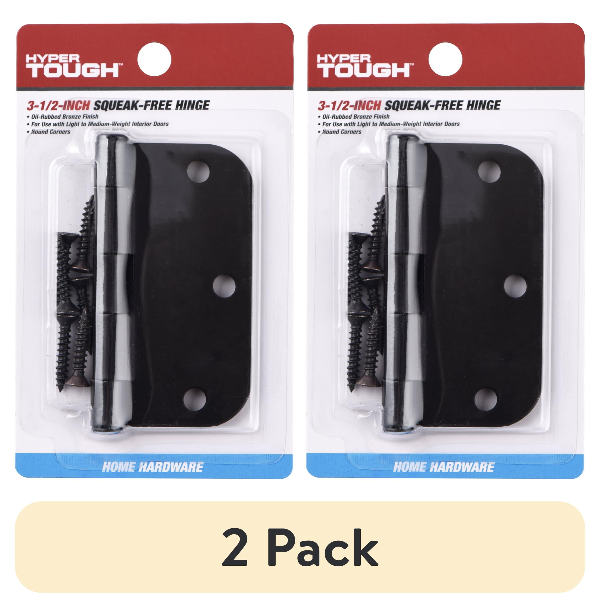 (2 pack) Hyper Tough 3-1/2 in. x 5/8 in. New Radius Oil Rubbed Bronze Squeak-Free Door Hinge, 1 Piece