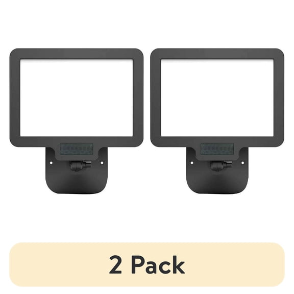(2 pack) Hyper Tough 3000 Lumen LED Security Light 120-Degree Motion Sensor in Black Finish, Hardwired, Requires Installation