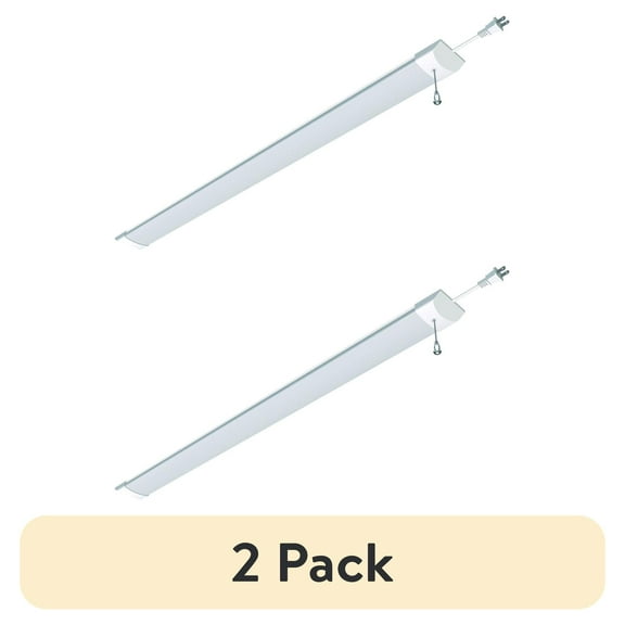 (2 pack) Hyper Tough 3200 Lumen 4ft Slim LED Shop Light