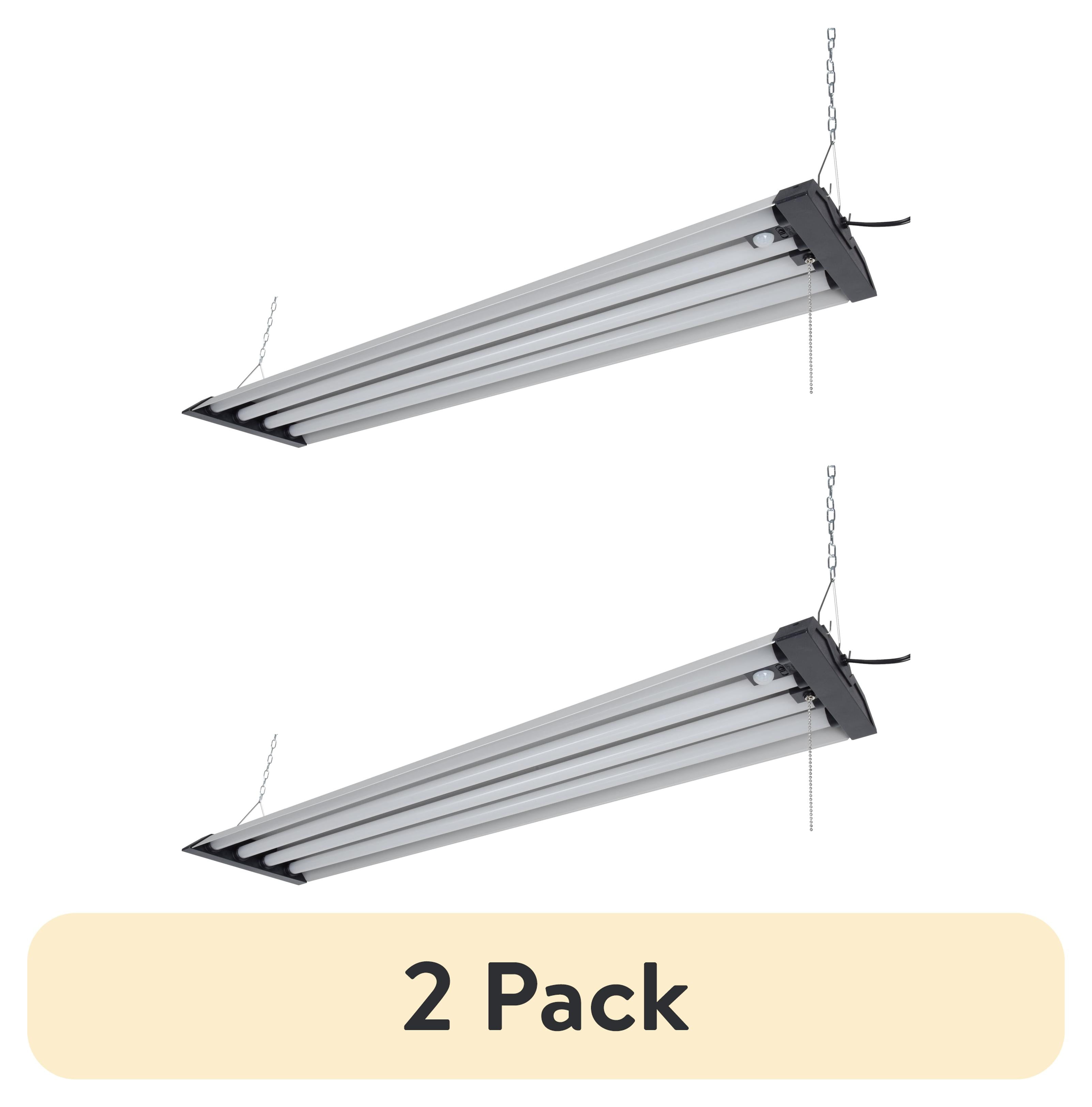 東芝 LEDL-12302N-LS1 LED 4セット 2 pack) Hyper Tough 4-ft 10000 Lumen Plug-in 4-Tube Integrated LED