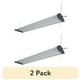 thumbnail image 1 of (2 pack) Hyper Tough 4-ft 10000 Lumen Plug-in 4-Tube Integrated LED Shop Light Fixture, Grey Finish (1 Pack), 1 of 11