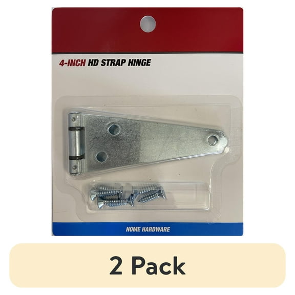 (2 pack) Hyper Tough 4 in. Heavy Duty Strap Hinge, Zinc Plated, 1 Piece