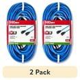 thumbnail interactive-video image 1 of (2 pack) Hyper Tough 50FT Indoor/ Outdoor Extension Cord, 16 AWG, Single Outlet Light-Duty Cold Weather Extension Cord, Blue, 1 of 7