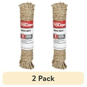 (2 pack) Hyper Tough 50ft Grass Rope, Brown, 18 lb Working Load Limit