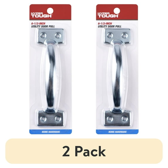 (2 pack) Hyper Tough 6.5 in. Utility Door Pull, Zinc Plated