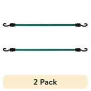 2 pack Hyper Tough 6-Piece Flat Bungee Cord Set with Hooks, Assorted Sizes, Plastic Jar