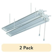 (2 pack) Hyper Tough 7000LM 4Ft Shop Light with Motion Sensor Winged Day Light 1PK