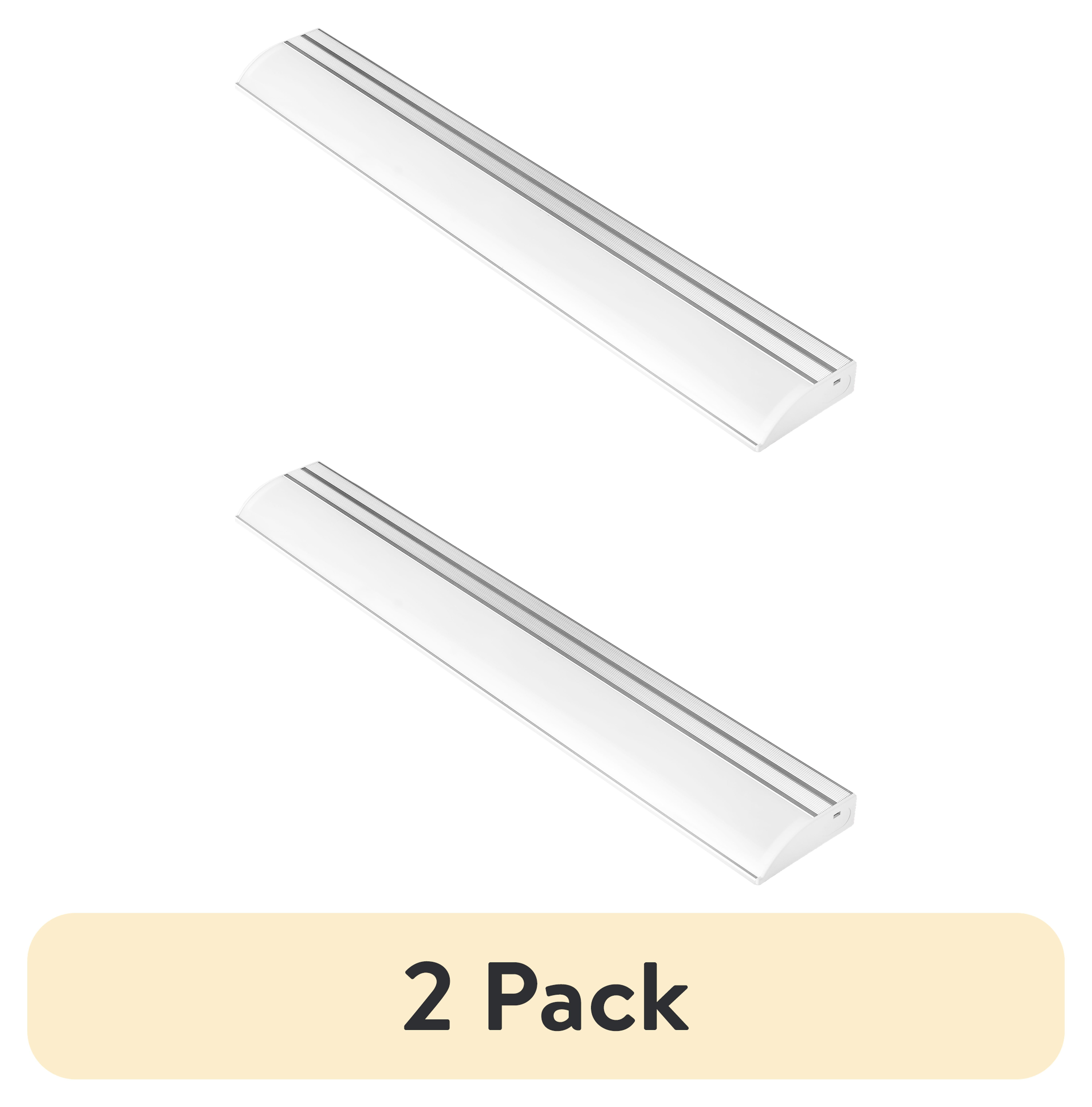 (2 pack) Hyper Tough 925 Lumen 18" LED Slim Under Cabinet Light, Linkable