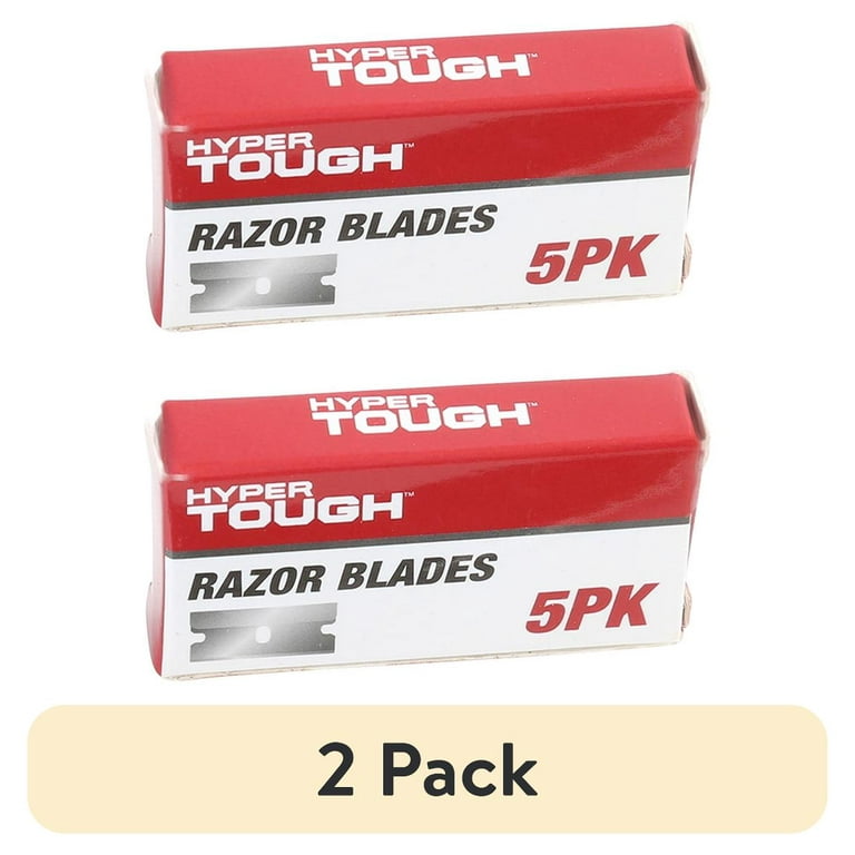2 pack) Hyper Tough Aluminum Retractable Box Cutter with 6 Blades