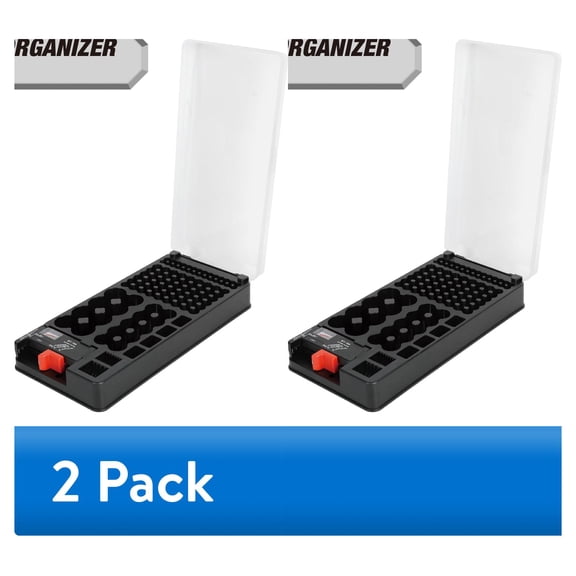 (2 pack) Hyper Tough Battery Organizer and Tester