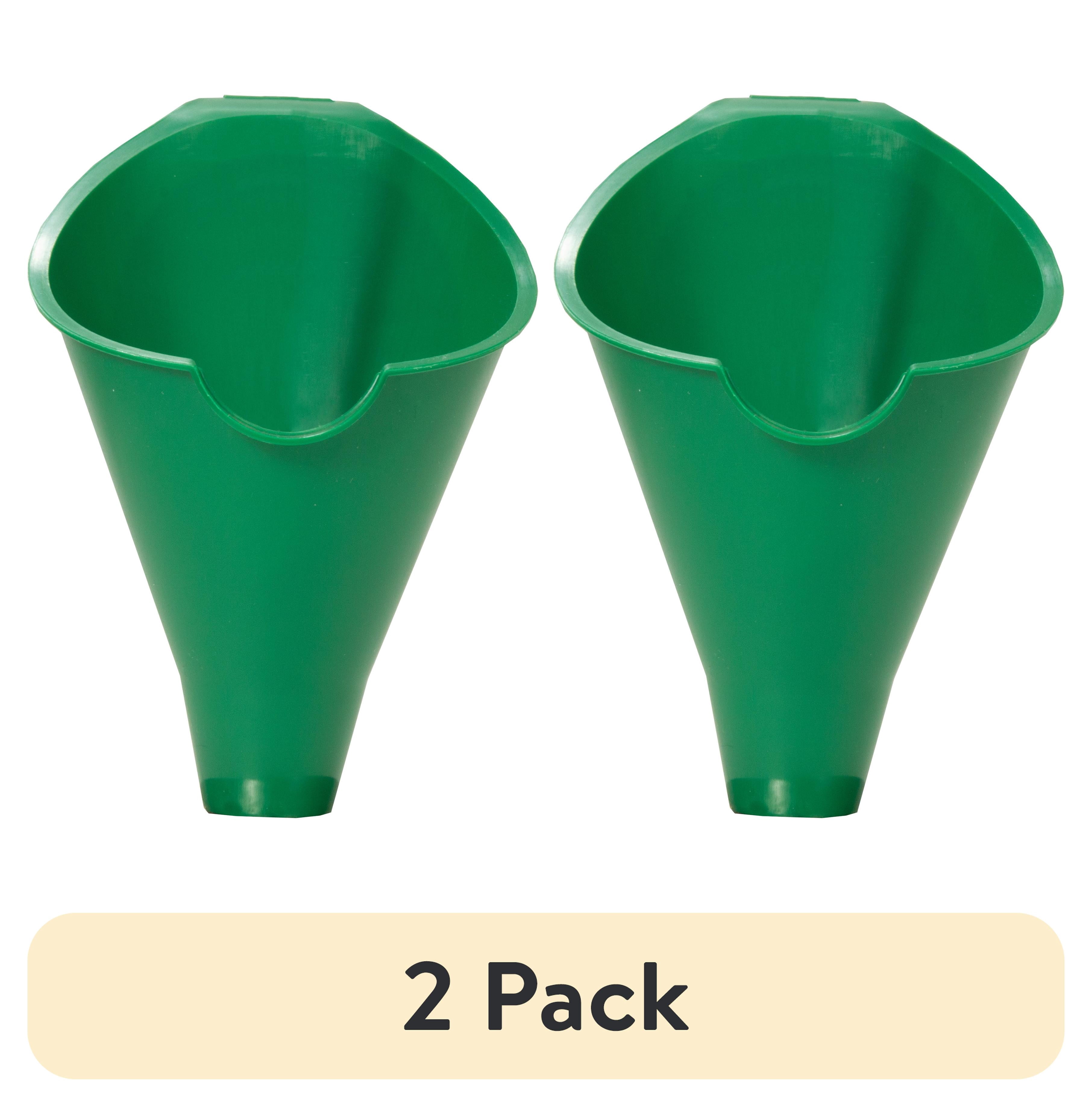 (2 pack) Hyper Tough Big Mouth Automotive Plastic Funnel, Green, 10713RFHT, 1 Each