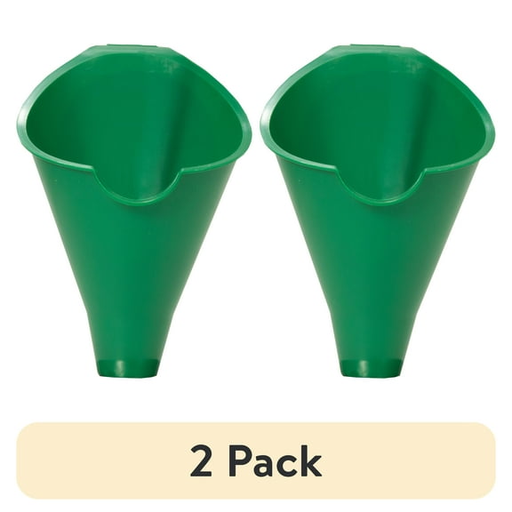 (2 pack) Hyper Tough Big Mouth Automotive Plastic Funnel, Green, 10713RFHT, 1 Each