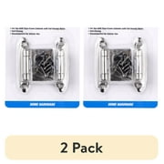 (2 pack) Hyper Tough Cabinet Hinge,Steel,Satin Nickel, 2 Pack,Assembled Product Depth 6.2 Inch