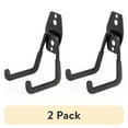 thumbnail image 1 of (2 pack) Hyper Tough Heavy Duty Wall Mount U-Hook, 40 lb. Capacity, Metal, Black, 1 of 14
