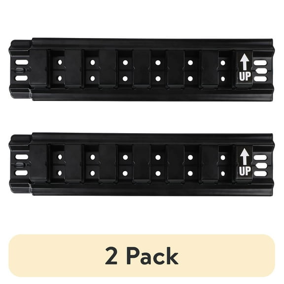(2 pack) Hyper Tough Hyper Stack 16-Inch Heavy Duty Steel Wall Storage Rail