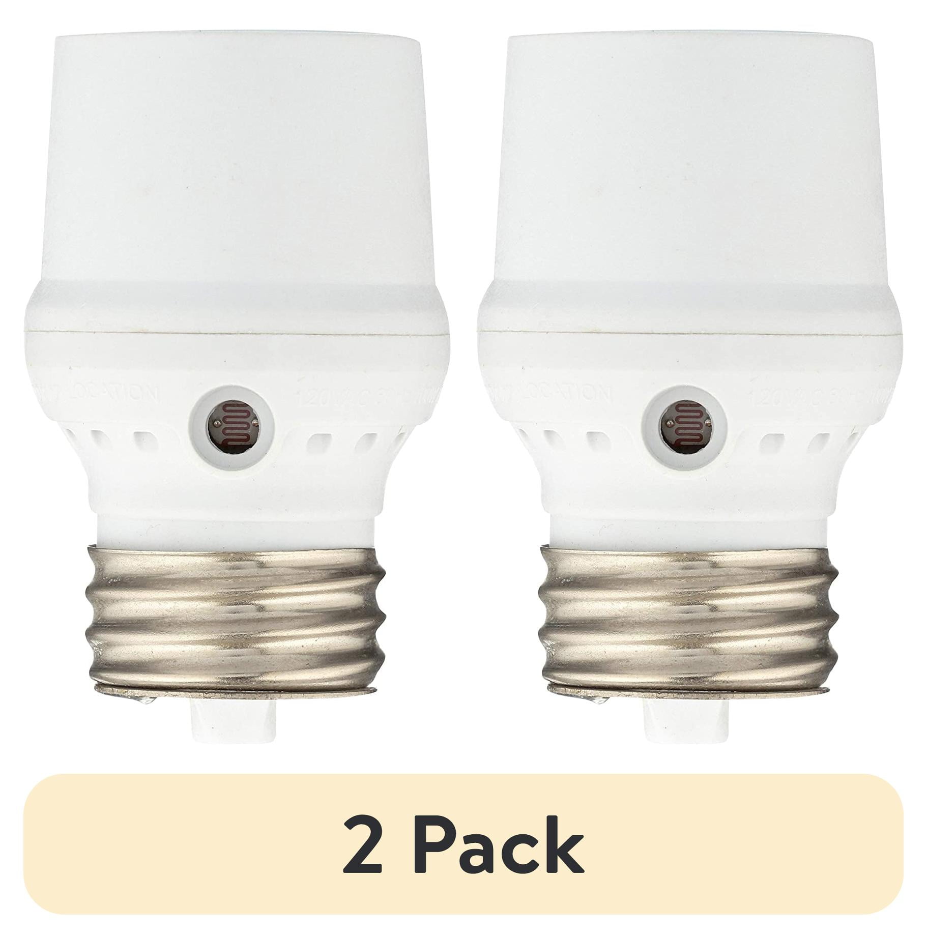 (1 pack) Hyper Tough Indoor/Outdoor Dusk to Dawn 100 Watt Light Bulb Light Control, White
