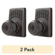 (2 pack) Hyper Tough Keyless Digital Ball Doorknob- Oil Rubbed Bronze Finish, Smart, Secure and Convenient