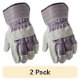 thumbnail image 1 of (2 pack) Hyper Tough Leather Palm Multi-Use Work Gloves, Glacier Gray, 1 of 7