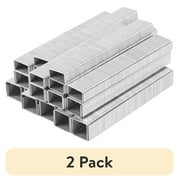 (2 pack) Hyper Tough Light Duty 2100 Piece Staple Assortment for Recommended for DIY & Crafting, Multiple Sizes Include 1/4", 5/16", & 3/8"